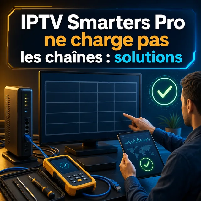 Illustration : chaînes IPTV qui ne chargent pas