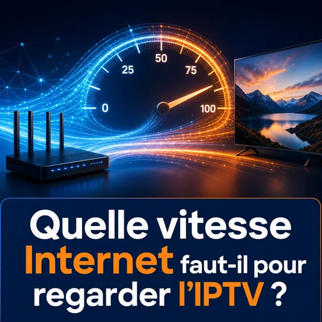 Illustration : vitesse Internet pour IPTV